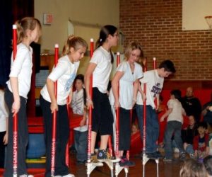 Kids Walking on Stilts